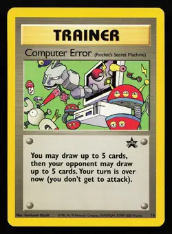 Computer Error 16 WOTC Black Star Promo Pokemon Card - Image 1