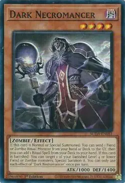 Yugioh! Dark Necromancer - SUDA-EN081 - Super Rare - 1st Edition Near Mint, Engl - Image 1