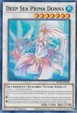 Yugioh! Deep Sea Prima Donna - MP21-EN066 - Common - 1st Edition Near Mint, Engl - Image 1