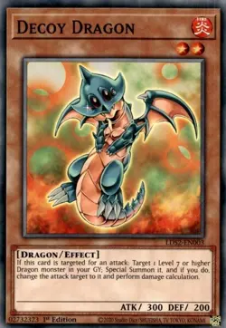 Yugioh! Decoy Dragon - LDS2-EN003 - Common - 1st Edition Near Mint, English - Image 1