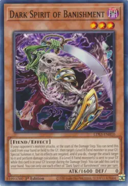 Yugioh! Dark Spirit of Banishment - LDS3-EN010 - Common - 1st Edition Near Mint, - Image 1