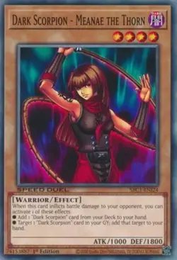 Yugioh! Dark Scorpion - Meanae the Thorn - SBC1-ENI24 - Common - 1st Edition Nea - Image 1
