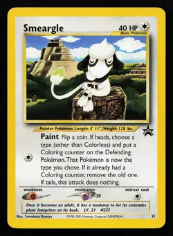 Smeargle 32 WOTC Black Star Promo Pokemon Card - Image 1