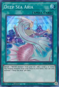 Yugioh! Deep Sea Aria - MP21-EN076 - Super Rare - 1st Edition Near Mint, English - Image 1