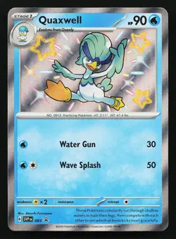 Quaxwell 083 Shiny Holo Scarlet & Violet Promo Pokemon Card - Image 1