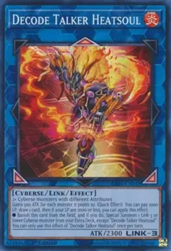 Yugioh! Decode Talker Heatsoul - RA01-EN048 - Super Rare - 1st Edition Near Mint - Image 1