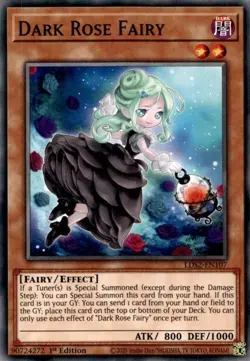Yugioh! Dark Rose Fairy - LDS2-EN107 - Common - 1st Edition Near Mint, English - Image 1