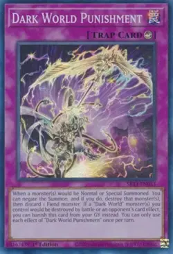 Yugioh! Dark World Punishment - SR13-EN033 - Super Rare - 1st Edition Near Mint, - Image 1
