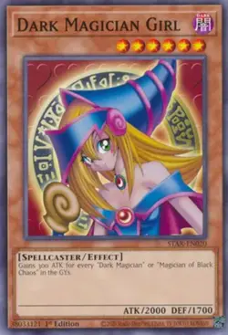 Yugioh! Dark Magician Girl - STAX-EN020 - Common - 1st Edition Near Mint, Englis - Image 1