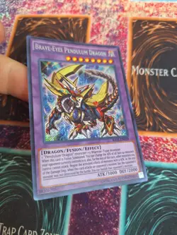 Yu-Gi-Oh! Brave-Eyes Pendulum Dragon RATE-EN039 Secret Rare Unlimited NM - Image 2
