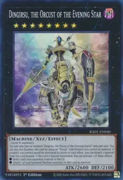 Yugioh! Dingirsu, the Orcust of the Evening Star - RA01-EN040 - Super Rare - 1st - Image 1