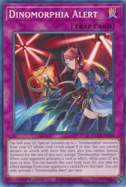 Yugioh! Dinomorphia Alert - BACH-EN069 - Common - 1st Edition Near Mint, English - Image 1