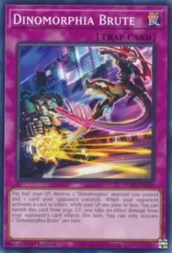 Yugioh! Dinomorphia Brute - MP23-EN039 - Common - 1st Edition Near Mint, English - Image 1
