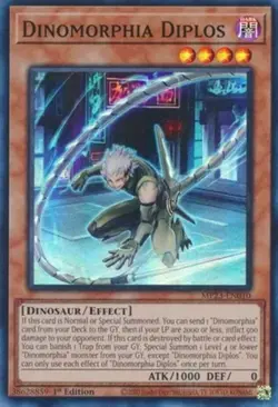 Yugioh! Dinomorphia Diplos - MP23-EN010 - Super Rare - 1st Edition Near Mint, En - Image 1
