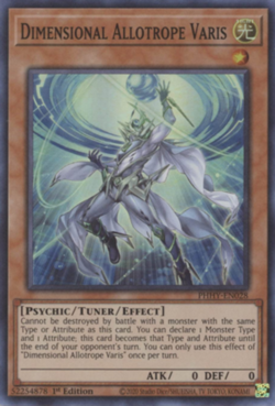 Yugioh! Dimensional Allotrope Varis - PHHY-EN028 - Super Rare - 1st Edition Near - Image 1