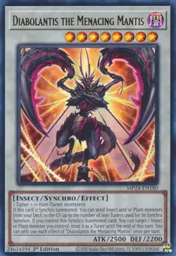 Yugioh! Diabolantis the Menacing Mantis - MP24-EN180 - Ultra Rare - 1st Edition - Image 1
