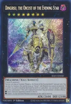 Yugioh! Dingirsu, the Orcust of the Evening Star - RA01-EN040 - Secret Rare - 1s - Image 1