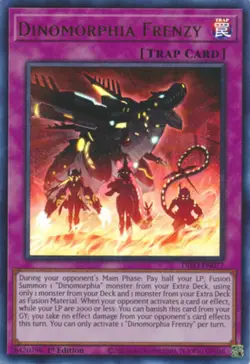 Yugioh! Dinomorphia Frenzy - DIFO-EN077 - Ultra Rare - 1st Edition Near Mint, En - Image 1