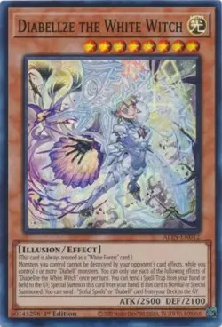 Yugioh! Diabellze the White Witch - ALIN-EN012 - Super Rare - 1st Edition Near M - Image 1
