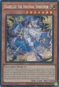 Yugioh! Diabellze the Original Sinkeeper - MP25-EN063 - Prismatic Secret Rare - - Image 1