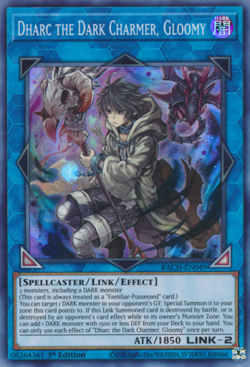 Yugioh! Dharc the Dark Charmer, Gloomy - BACH-EN049 - Super Rare - 1st Edition N - Image 1
