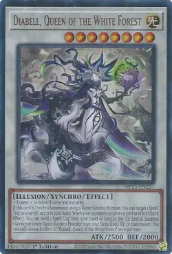 Yugioh! Diabell, Queen of the White Forest - MP25-EN221 - Ultra Rare - 1st Editi - Image 1