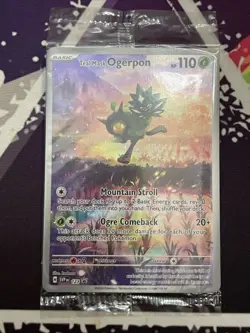 Teal Mask Ogerpon SVP 123 Star Promo Scarlet And Violet Pokemon Card Sealed - Image 1