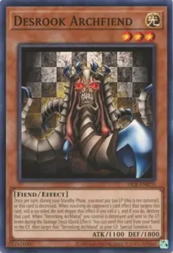 Yugioh! Desrook Archfiend - DCR-EN070 - Common - Unlimited 25th Anniversary Edit - Image 1