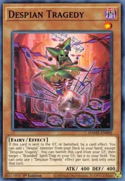 Yugioh! Despian Tragedy - DAMA-EN005 - Common - 1st Edition Near Mint, English - Image 1