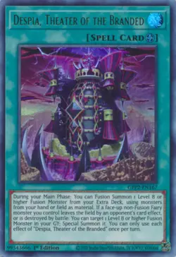 Yugioh! Despia, Theater of the Branded - GFP2-EN167 - Ultra Rare - 1st Edition N - Image 1