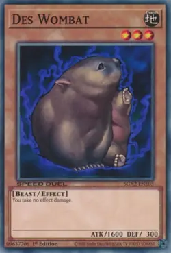 Yugioh! Des Wombat - SGX2-ENE03 - Common - 1st Edition Near Mint, English - Image 1