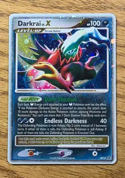 Pokemon cards Darkrai LV.X HOLO Promo DP19, 2008, MP. - Image 1