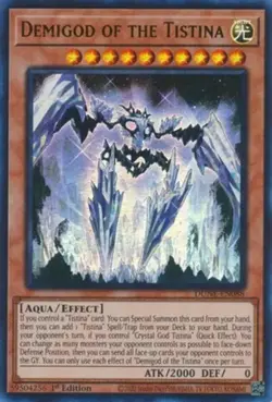 Yugioh! Demigod of the Tistina - DUNE-EN088 - Ultra Rare - 1st Edition Near Mint - Image 1