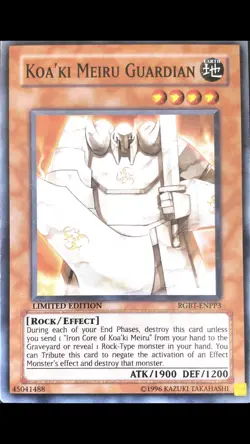 YUGIOH SESL-EN048 KOA'KI MEIRU GUARDIAN SUPER RARE NM LIMITED EDITION - Image 1