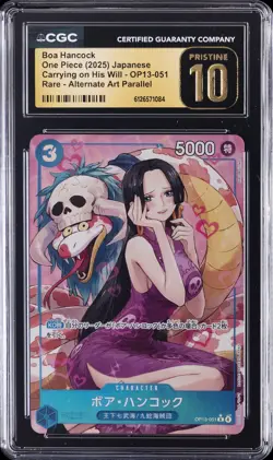 2025 ONE PIECE JPN CARRYING ON HIS WILL ALT ART BOA HANCOCK CGC 10 PRISTINE - Image 1