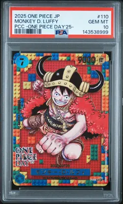 2025 ONE PIECE JAPANESE PREMIUM COLLECTION OP DAY'25 #110 MONKEY D. LUFFY PSA 10 - Image 1