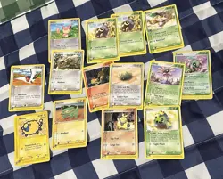 Vintage Pokemon 14 Card E-reader Lot - Rare Holo Cradily/Commons/Uncommons - Image 1