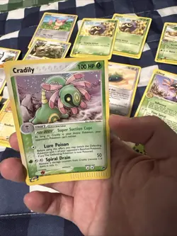 Vintage Pokemon 14 Card E-reader Lot - Rare Holo Cradily/Commons/Uncommons - Image 2