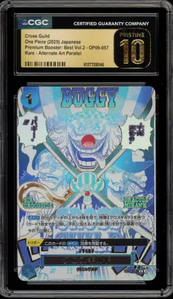 One Piece CCG Cross Guild Buggy PRB02 Japanese Alt Art OP09-057 CGC 10 Pristine - Image 1