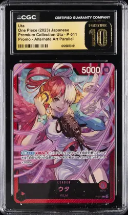 2023 ONE PIECE JAPANESE PREMIUM COLLECTION UTA #P-011 UTA CGC 10 PRISTINE - Image 1