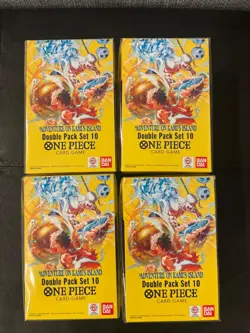 One Piece Adventure on Kami's Island Double Pack Set Vol 10 OP15-EB04 Lot of 4 - Image 1