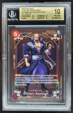 2025 One Piece Silvers Rayleigh Alt Art SP OP09-005 BGS 10 JP2 - Image 1