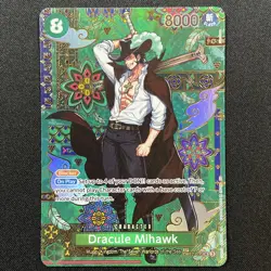 Dracule Mihawk OP12-030 English SP The Azure Sea's Seven OP14 One Piece Bandai - Image 1