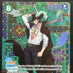 Dracule Mihawk OP12-030 English SP The Azure Sea's Seven OP14 One Piece Bandai - Image 3