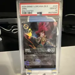 Ravensburger Disney Lorcana Ariel Sonic Warrior Enchanted Holo 220/204 PSA 10 - Image 1