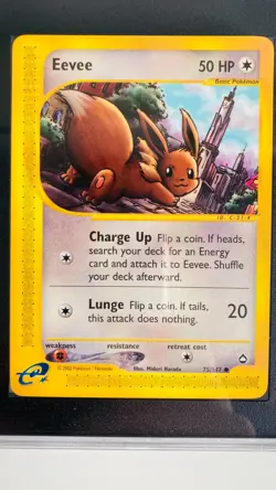 EEVEE 75/147 | SGC 10 | 2003 Aquapolis | Non Holo Graded Pokemon Card🔥🔥 - Image 2