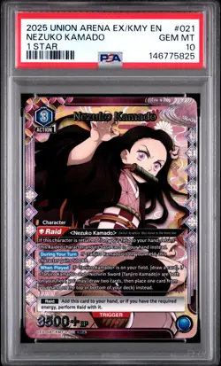 Union Arena TCG Nezuko Kamado Alt Art Holo PSA 10 Gem Mint Demon Slayer - Image 1