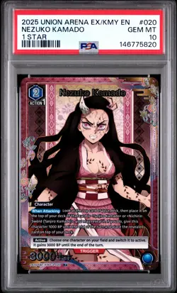 Union Arena TCG Nezuko Kamado Alt Art Holo PSA 10 Gem Mint Demon Slayer - Image 1