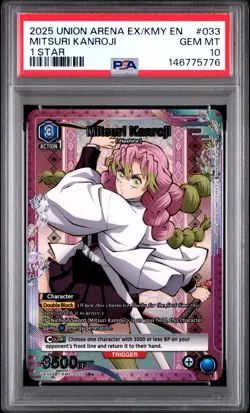 Union Arena TCG Mitsuri Kanroji Alt Art Holo PSA 10 Gem Mint Demon Slayer - Image 1