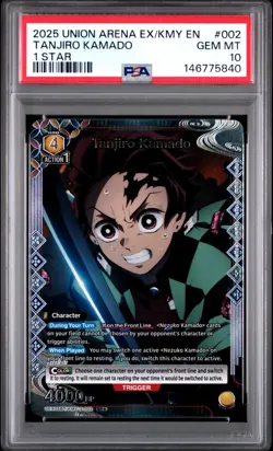 Union Arena TCG Tanjiro Kamado Alt Art Holo PSA 10 Gem Mint Demon Slayer - Image 1